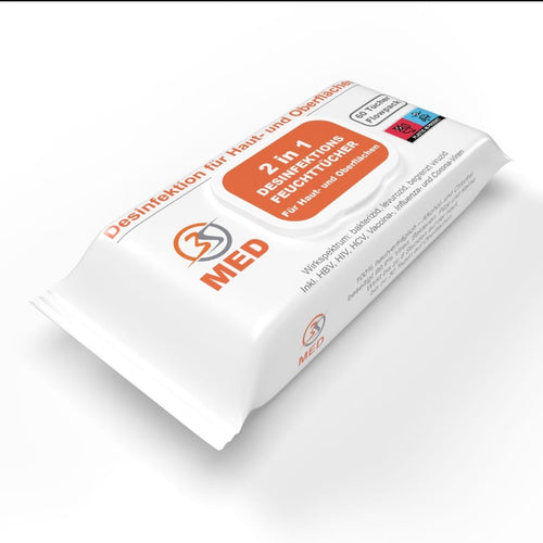 3S MED 2in1 Desinfektions-Feuchttücher
